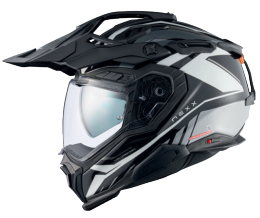 NEXX X.WED3 Gobi Adventurehelm Weiß / Grau Gloss