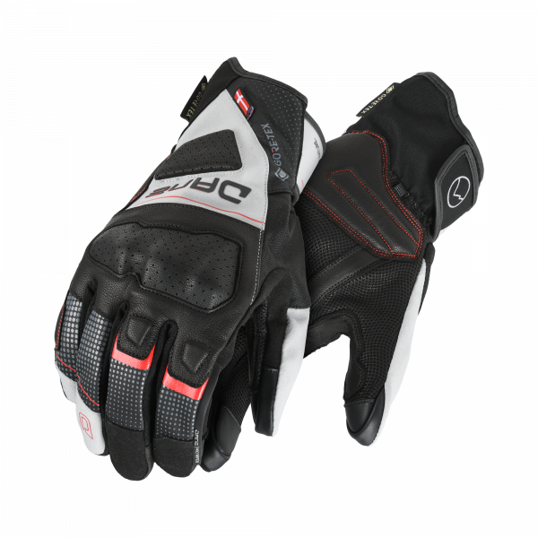 Dane Eskil Gore-Tex Grip Motorradhandschuh Grau / Rot