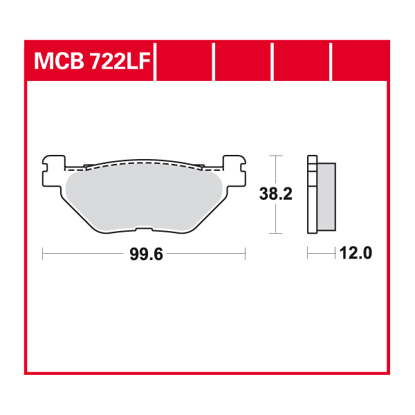 Lucas Scheibenbremsbelag MCB722