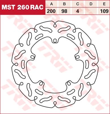 Lucas RACING Bremsscheibe starr MST260RAC