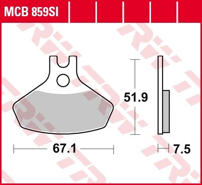 Lucas Scheibenbremsbeläge MCB859SI