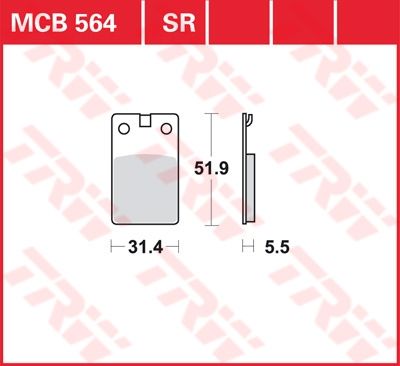 Lucas Scheibenbremsbelag MCB564
