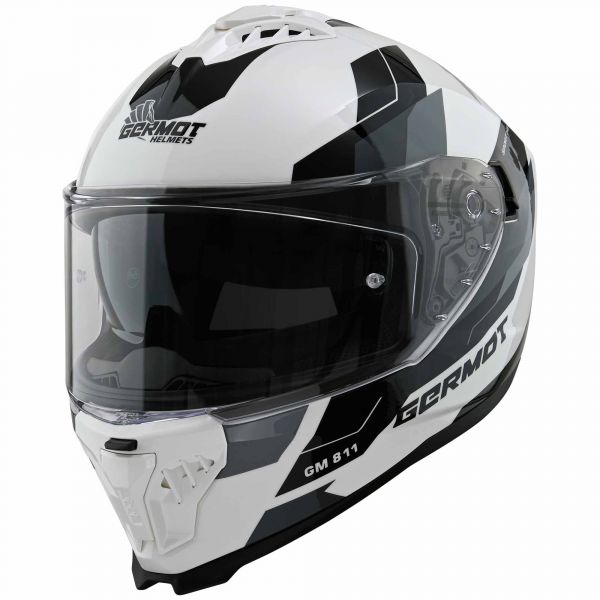 Germot GM 811 Integralhelm Weiß / Schwarz / Anthrazit