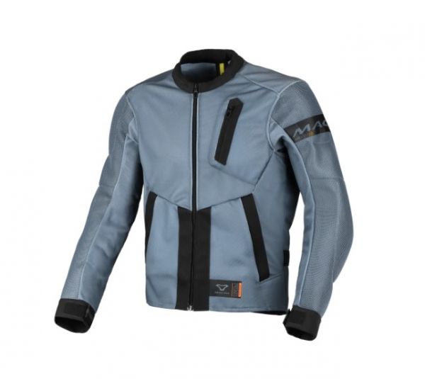 Macna Torido luftige Motorradjacke Grau / Schwarz