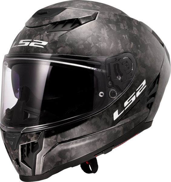 LS2 FF807 Dragon Forged Carbon Integralhelm Glanz Schwarz - ECE 22-06