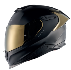 NEXX Y.100R Subsonic Integralhelm Schwarz / Gold Matt