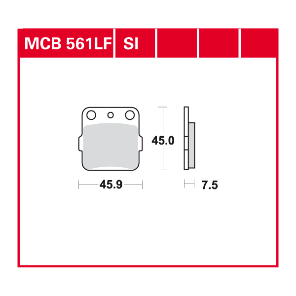 Lucas Scheibenbremsbelag MCB561SI