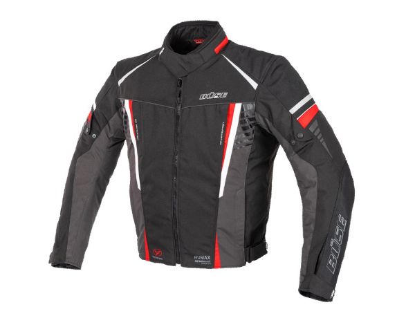 Büse Miles Textiljacke Schwarz / Rot