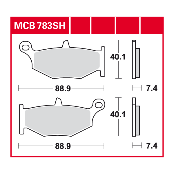 Lucas Scheibenbremsbelag MCB783SH