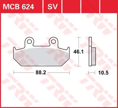 Lucas Scheibenbremsbelag MCB624