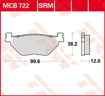Lucas Scheibenbremsbeläge MCB722SRM