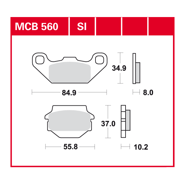 Lucas Scheibenbremsbelag MCB560