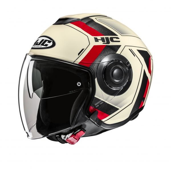 HJC i40N Jethelm Velu MC1 Beige / Rot / Schwarz