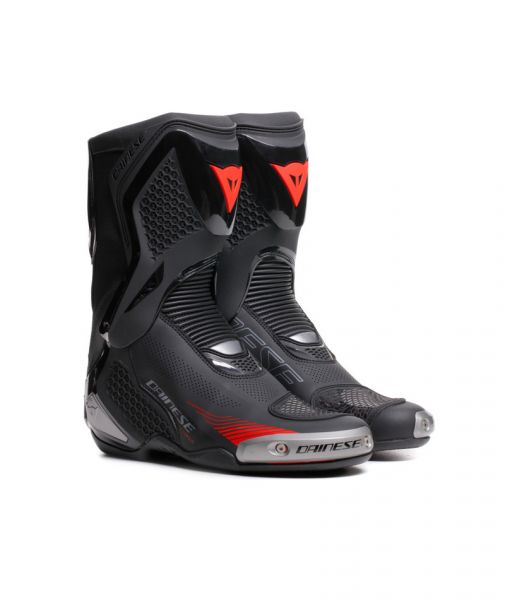 Dainese Torque 4 Air Sportstiefel Schwarz / Lava Rot