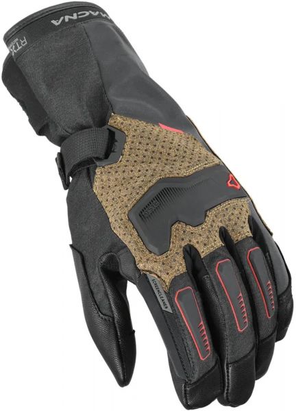 MACNA Terra 2.0 RTX wasserdichte Handschuhe Schwarz / Braun / Rot