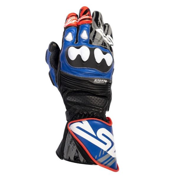 4SR Sport Cup Plus Evo Rennsport Motorradhandschuhe Blau