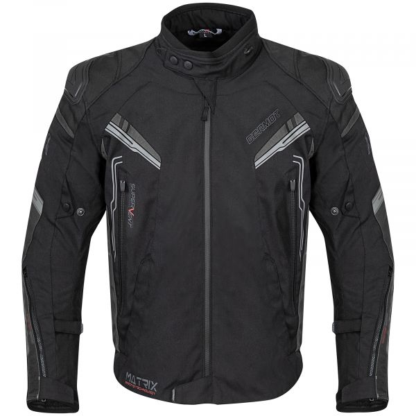 Germot Matrix Textiljacke Schwarz / Grau