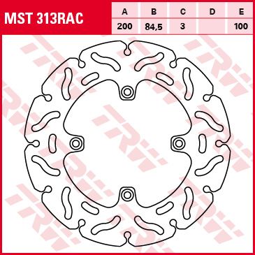 Lucas RACING Bremsscheibe starr MST313RAC