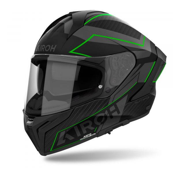 Airoh Matryx Sentinel Integralhelm Mattschwarz / Grau / Grün