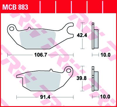 Lucas Scheibenbremsbeläge MCB883