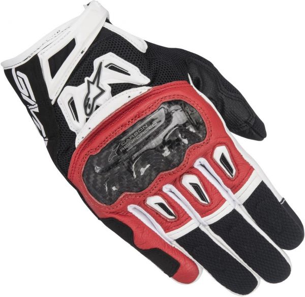 Alpinestars SMX-2 Air Carbon V2 Handschuhe Schwarz / Rot / Weiß