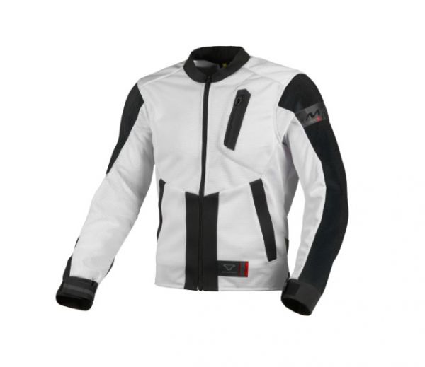 Macna Torido luftige Motorradjacke Hellgrau