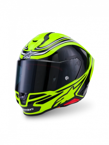 Alpinestars S-R7 Integralhelm Zeal Gelb / Schwarz / Weiß