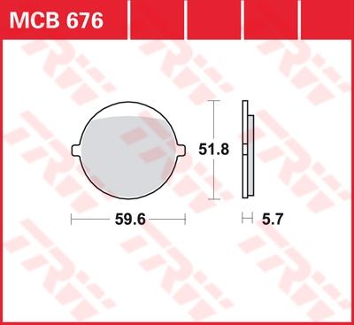 Lucas Scheibenbremsbelag MCB676