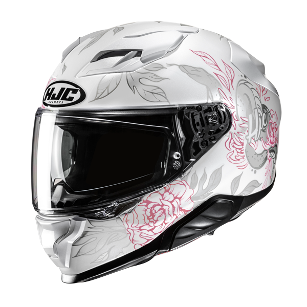 HJC F71 Integralhelm Eliz MC8 Weiß / Grau / Pink