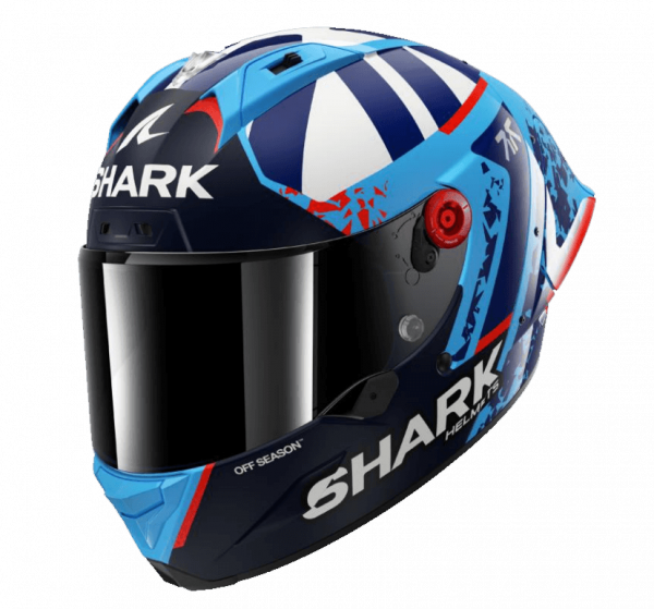 Shark Aeron GP FIM Racing #1 REPLICA RAUL FERNANDEZ Blau Blau Weiß