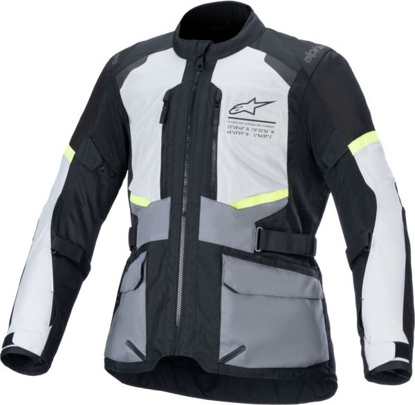 Alpinestars Andes Air Drystar® Textiljacke Ice Grey / Dunkelgrau / Schwarz