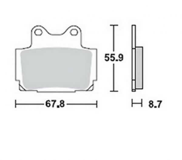 Lucas Scheibenbremsbelag MCB541