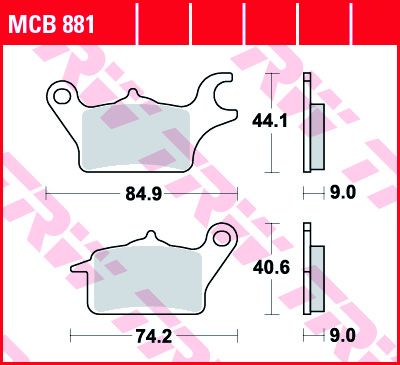 Lucas Scheibenbremsbeläge MCB881
