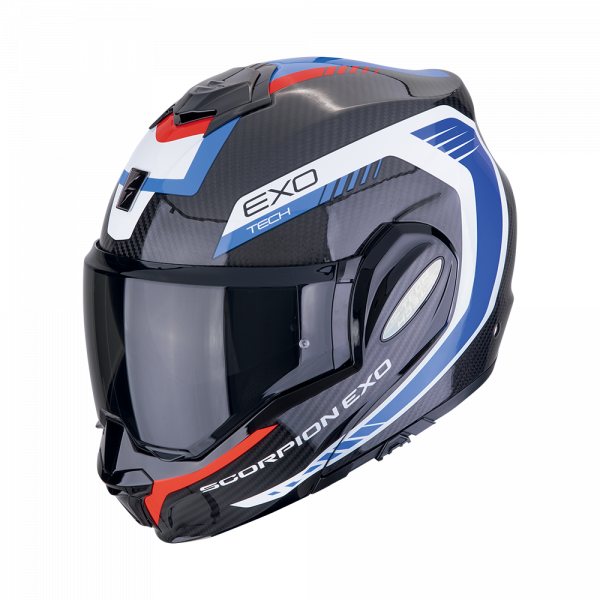 Scorpion EXO-Tech Evo Carbon Cosy Schwarz / Blau / Rot (ECE 22-06)