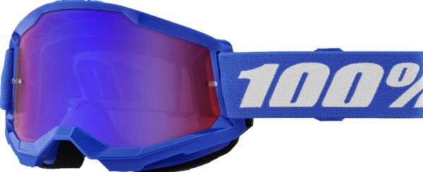 100% Brille Strata 2 Blue - Mirror Red / Blue Lens