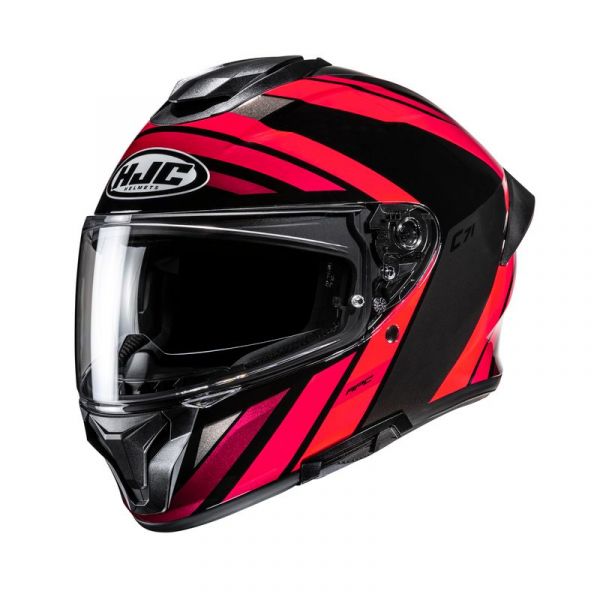 HJC C71 Integralhelm Faber MC1 Schwarz / Rot
