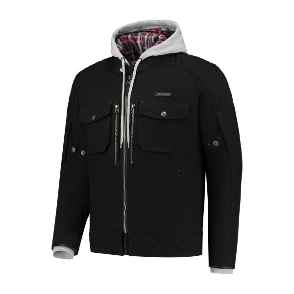 Rusty Stitches Glenn Textiljacke Schwarz