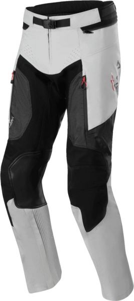 Alpinestars AMT-7 Air Textilhose Schwarz / Weiß / Grau vorne