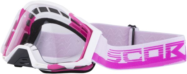 Scorpion Brille Motocross Pink / Weiß E21