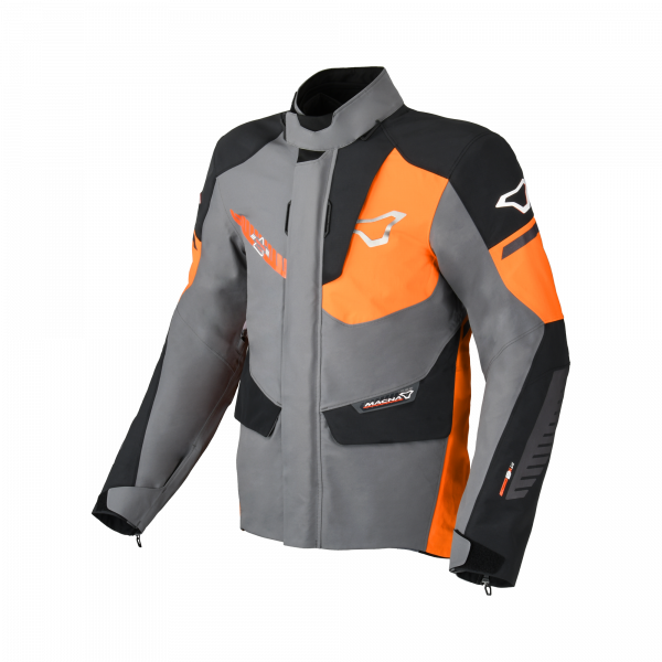 MACNA Synchrome Textiljacke Grau / Orange