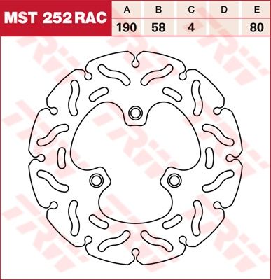 Lucas RACING Bremsscheibe starr MST252RAC