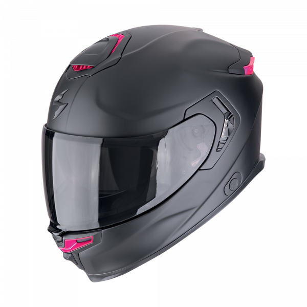 Scorpion EXO-GT SP Air Integralhelm Solid Mattschwarz / Pink (ECE 22-06)