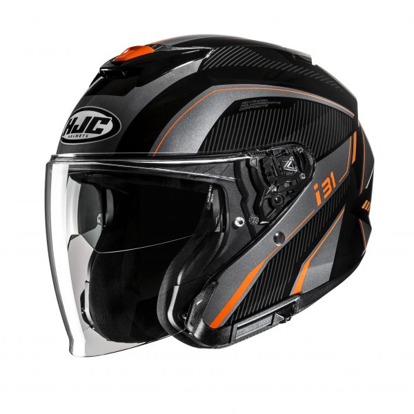 HJC i31 Jethelm Reno MC7 Schwarz / Silber / Orange
