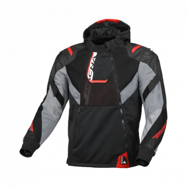 Macna Raptide Mesh-jacke Schwarz / Grau / Rot 
