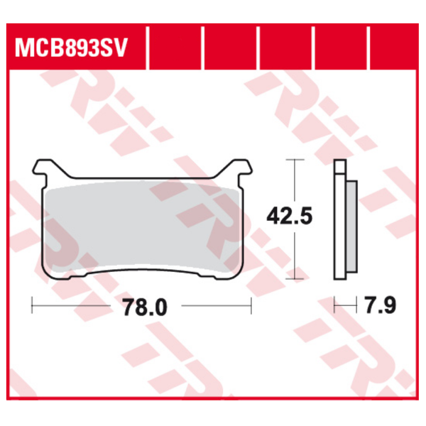 Lucas Scheibenbremsbelag MCB893SV