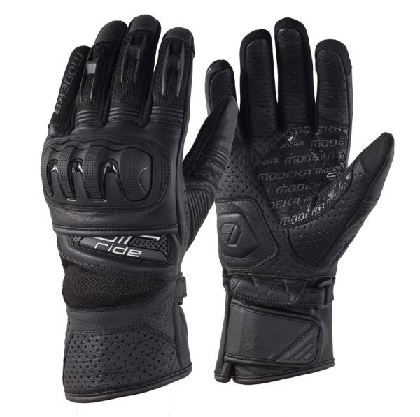 Modeka Air Ride II Handschuhe Schwarz / Schwarz
