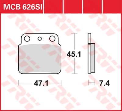 Lucas Scheibenbremsbelag MCB626SI