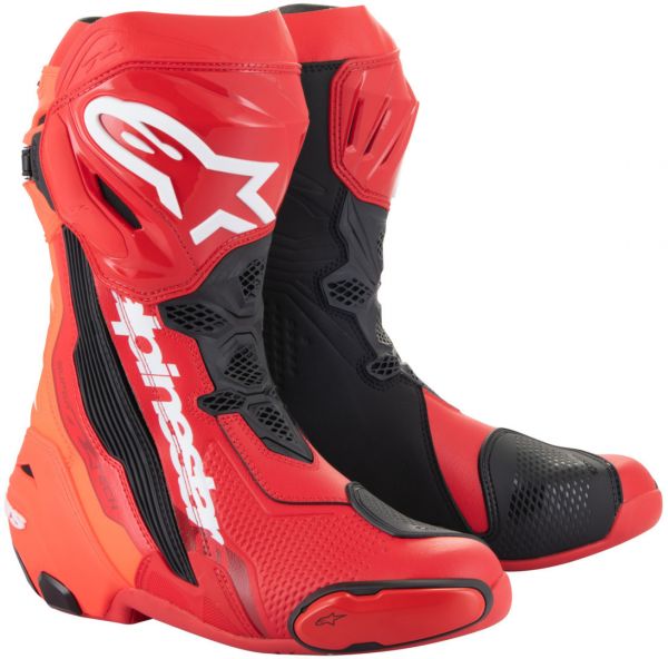 Alpinestars Supertech R Stiefel Bright Red Fluorot