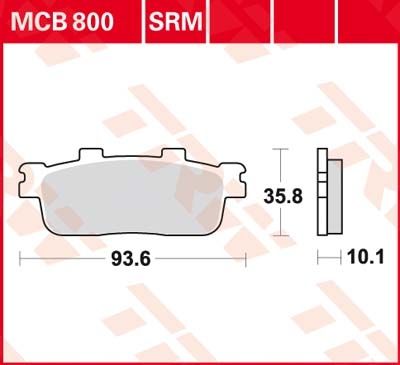 Lucas Scheibenbremsbeläge MCB800SRM