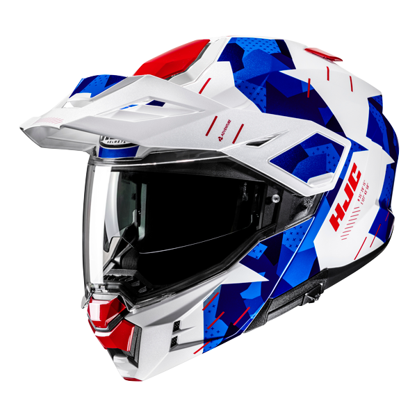 HJC i80 Klapphelm Roki MC21 Weiß / Blau / Rot